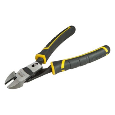 STANLEY Fmht0 70814 Pince Coupante Diagonale Gamme FATMAX Mécanisme Pivot Plus De Force De Coupe Corps Forgé En Acier Traitement Thermique Mâchoire Effilée Poignée Soft Grip