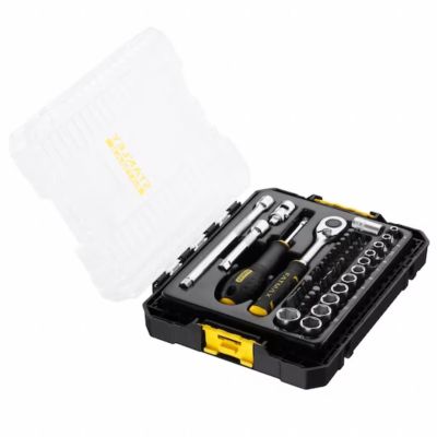 COFFRET DE DOUILLES STAKBOX ¼'' STANLEY JEU DE 48 PCS FATMAX FMMT98101 0 - vue 3