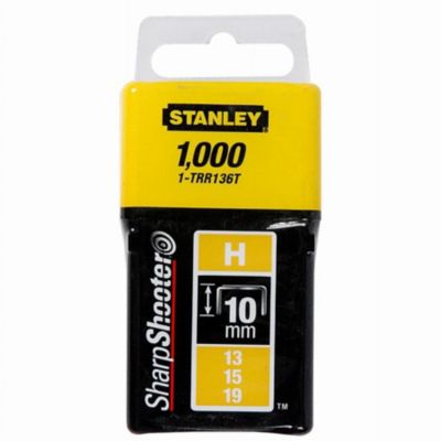 3M Agrafes STANLEY Type H 8 mm 1000 pièces - 1-TRR135T, galvanisé compatible TR40