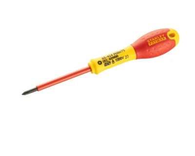 Tournevis STANLEY FATMAX isolé 1000 V Phillips PH0x75mm pour travaux d'électricité