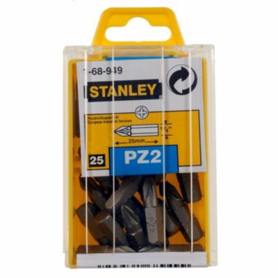 Embouts de vissage Pozidriv PZ2 25 mm, lot de 25, 1-68-949