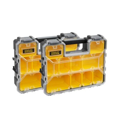 Fatmax Lot de 2 organiseurs étanches 10 compartiments amovibles charge 8kg Stanley - vue 4