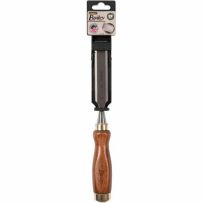 Ciseau à bois manche bois 22 mm 2-16-391 lame chromée viroles nickelées