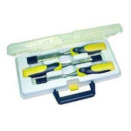 Coffret 3 ciseaux à bois Stanley Dynagrip