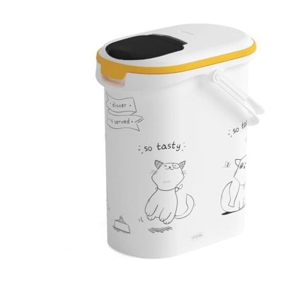 Conteneur de stockage pour animaux Curver 412042 10 et jaune - vue 2