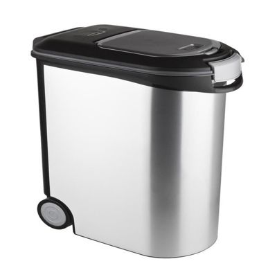 Curver Recipient daliments pour animaux 12 kg 35 L Argente