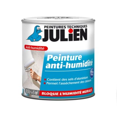 Revêtement étanche à base de résine pliolite pour caves et sous sols Julien satin blanc satiné 0,5L