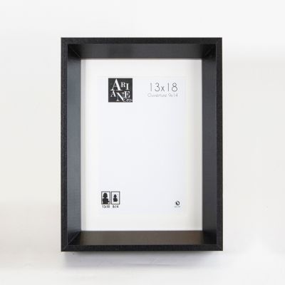 Cadre photo Roma style contemporain design noir l.13xH.18cm