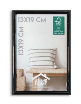 Cadre plastique gallery Ariane Home noir l.13 x H.19 cm