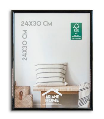 Cadre plastique gallery Ariane Home noir l.24 x H.30 cm