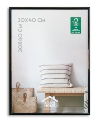 Cadre plastique gallery Ariane Home noir l.30 x H.40 cm