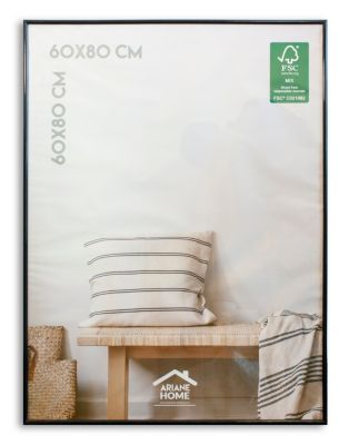 Cadre plastique Ariane Home noir l.60 x H.80 cm