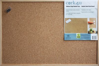 Tableau liège double face cork 4u l.60 x H.90 cm