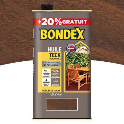 Huile pour teck BONDEX exotique 1L 20 gratuit Castorama Huile pour teck BONDEX exotique 1L 20 gratuit Castorama