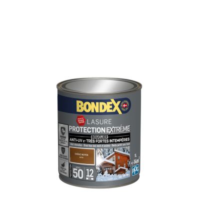 Lasure extérieure protection extrême Bondex 12 ans chêne moyen 1L
