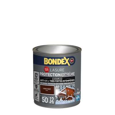 Lasure extérieure protection extrême Bondex 12 ans chêne foncé 1L