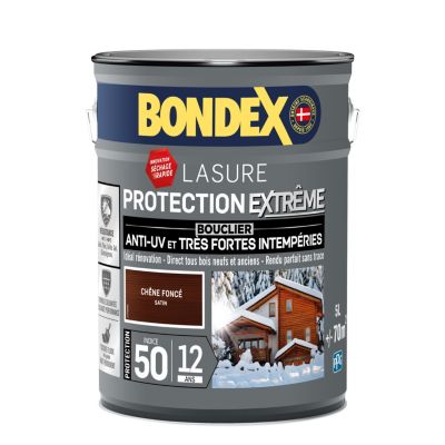 Lasure extérieure protection extrême Bondex 12 ans chêne foncé 5L