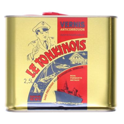 Vernis extérieur anti-corrosion imperméable Le Tonkinois incolore 2,5L