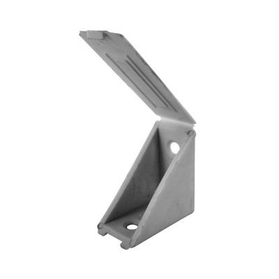 4 taquets équerre à visser plastique gris