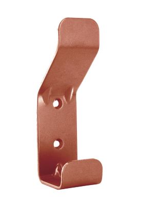 Patère en métal à fixer rouge Cime École 1 tête