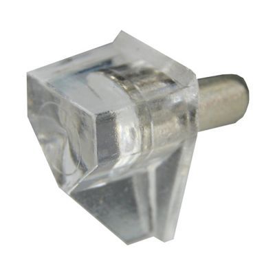 24 taquets à enfoncer tige acier embout plastique transparent ø4 mm