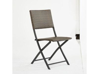 Chaise de jardin Bistro Zena Acier Rattan synthétique et