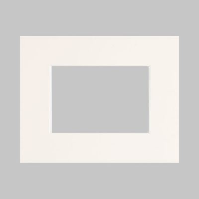 Passe-partout blanc cassé épais l.40 x H.50 cm / l.24 x H.30cm mm