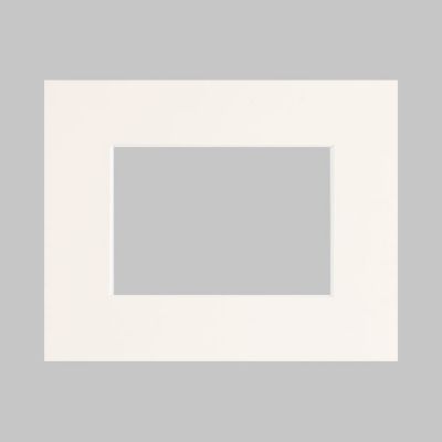 Passe-partout blanc cassé épais l.40 x H.50 cm / l.30 x H.40 cm