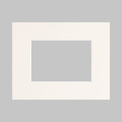 Passe-partout blanc cassé épais 50 x 70 / l.40 x H.50 cm