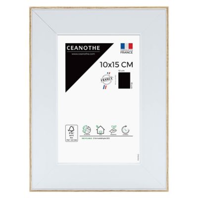 Cadre Newton blanc l.10 x H.15 cm Ceanothe