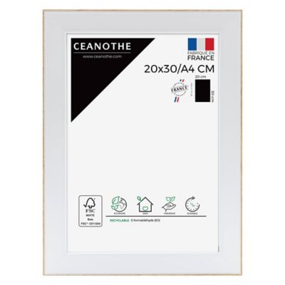 Cadre Newton blanc l.21 x H.29,7 cm Ceanothe