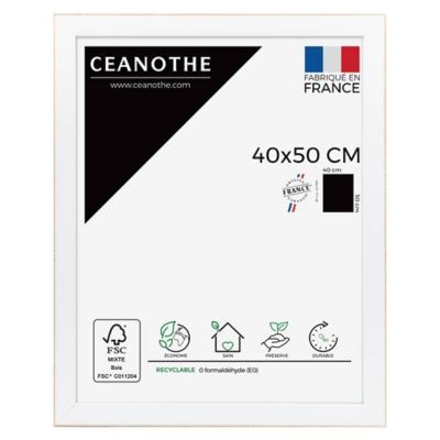 Cadre Newton blanc l.40 x H.50 cm Ceanothe