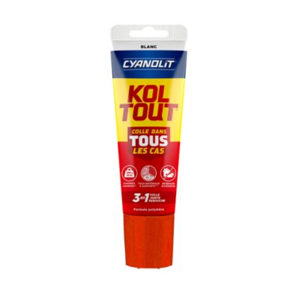 Colle de fixation et détanchéité CYANOLIT Tube 125 ml Polyvalente Haute résistance et flexible - vue 2
