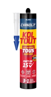Colle de fixation et détanchéité CYANOLIT Cristal 290 ml Résistante et flexible - vue 2