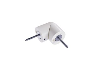 Articulation pour main courante aluminium blanc