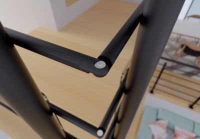 Kit articulation pour garde corps Oxalis noir