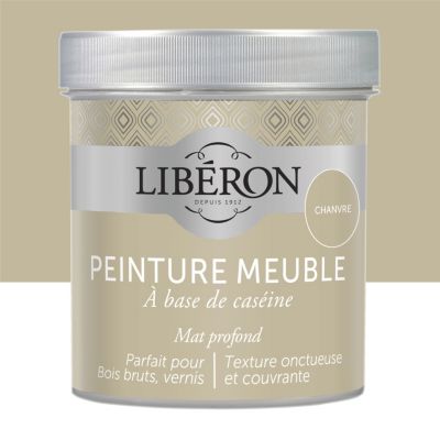 Peinture à base de caséine meubles Libéron chanvre mat 500ml