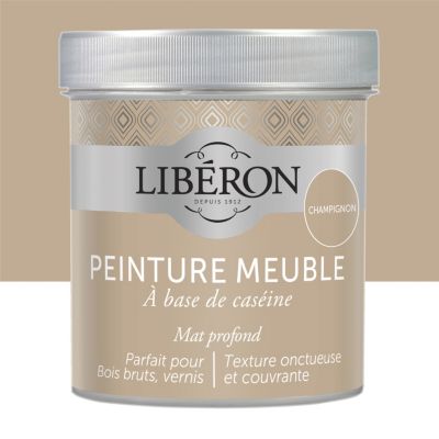 Peinture à base de caséine meubles Libéron champignon mat 500ml