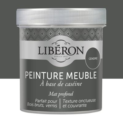 Peinture à base de caséine meubles Libéron cendre mat 500ml