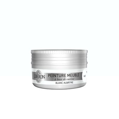 Peinture à base de caséine meubles Libéron blanc albâtre mat 75ml
