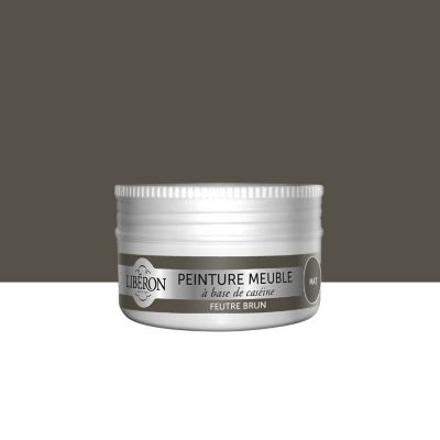 Peinture à base de caséine meubles Libéron feutre brun mat 75ml