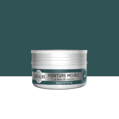 Peinture à base de caséine meubles Libéron bleu pétrole mat 75ml