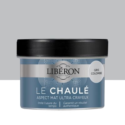 Peinture boiseries intérieur Libéron Le Chaulé gris colombe ultra mat 0,25L