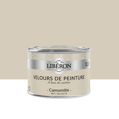 Peinture murs, plafonds et boiseries Velours de peinture beige camomille Libéron 125 ml
