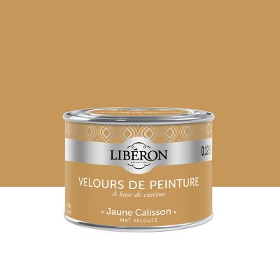 Peinture murs, plafonds et boiseries Velours de peinture jaune calisson Libéron 125 ml