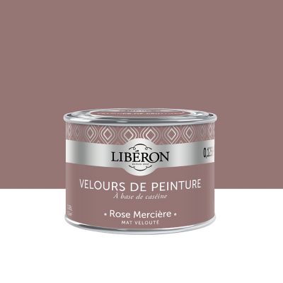 Peinture murs, plafonds et boiseries Velours de peinture rose merciere Libéron 125 ml