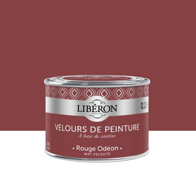 Peinture murs, plafonds et boiseries Velours de peinture rouge rouge odéon Libéron 125 ml