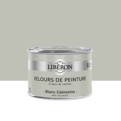 Peinture murs, plafonds et boiseries Velours de peinture blanc edelweiss Libéron 125 ml