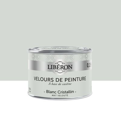 Peinture murs, plafonds et boiseries Velours de peinture blanc cristallin Libéron 125 ml