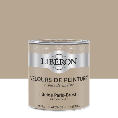 Peinture murs, plafonds et boiseries Velours de peinture beige paris-brest Libéron 0,5L